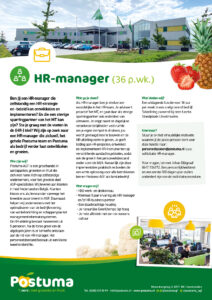 HR-manager Postuma AGF